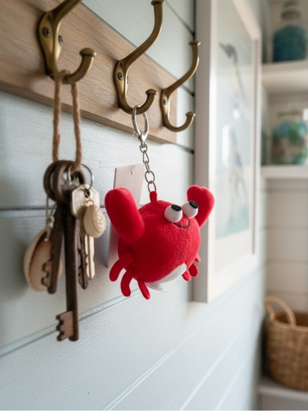 La Valentina Red Crab 🦀 Bag Charm/ Hangtag/ Keychain Silver Hardware 
NWT - Picture 2 of 2
